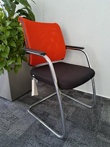 Jednací židle Netwin - NW233 oranžová (Sedus)